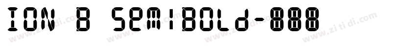 ION B SemiBold字体转换